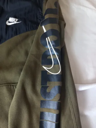 Sudadera Nike Cremallera M Negra/Verde