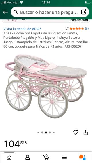 Carro de muñecas plegable