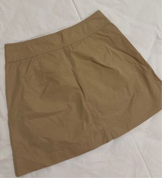 Falda beige benetton