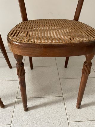 Coppia sedie vintage in legno