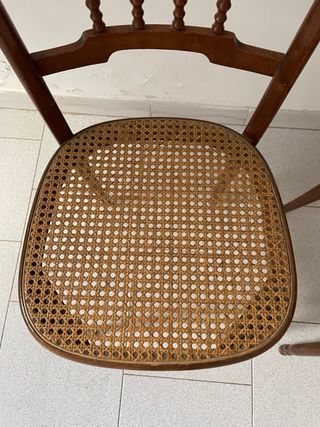 Coppia sedie vintage in legno