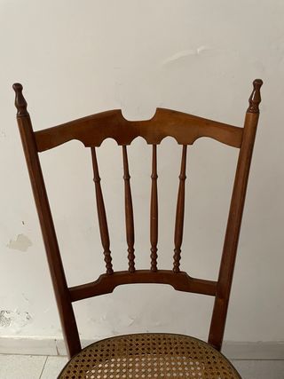 Coppia sedie vintage in legno