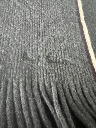 Bufanda Paul Smith Lana Unisex Negra Gris