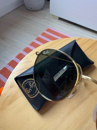 Ray-Ban RB3447 Gafas de Sol Redondas Metal Doradas