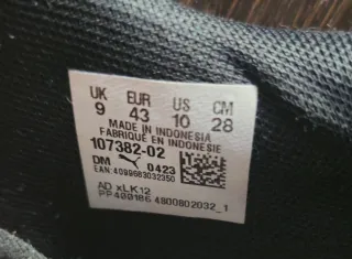 Zapatillas Fútbol Sala Puma Negras Talla 43