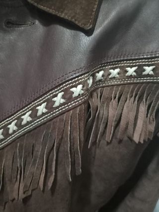 CHAQUETA DE ANTE Y CUERO