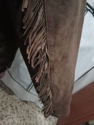 CHAQUETA DE ANTE Y CUERO