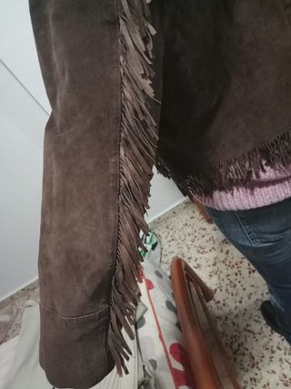 CHAQUETA DE ANTE Y CUERO