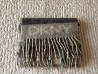 Bufanda DKNY Negro y Gris. VINTAGE
