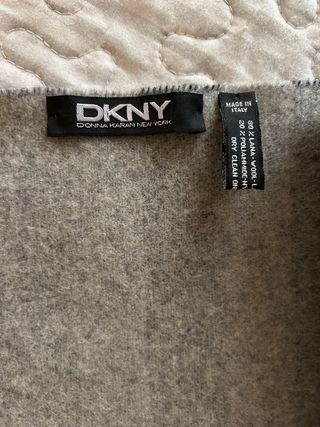 Bufanda DKNY Negro y Gris. VINTAGE
