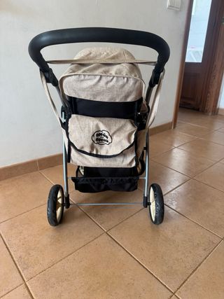 Cochecito de juguete doble para bebés y muñecas