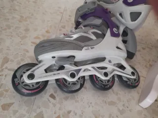 Patines Oxelo Morados Talla Ajustable 35/38.