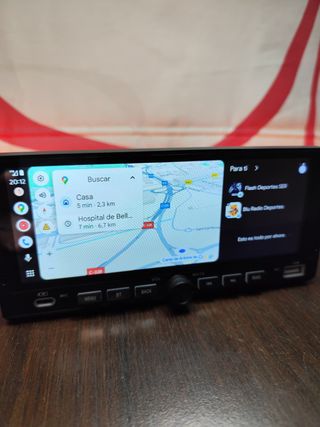 Pantalla Coche 1DIN Táctil Carplay Android Auto