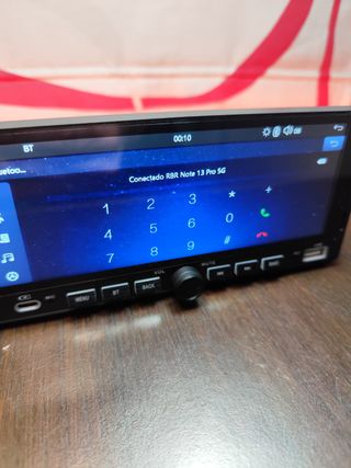 Pantalla Coche 1DIN Táctil Carplay Android Auto