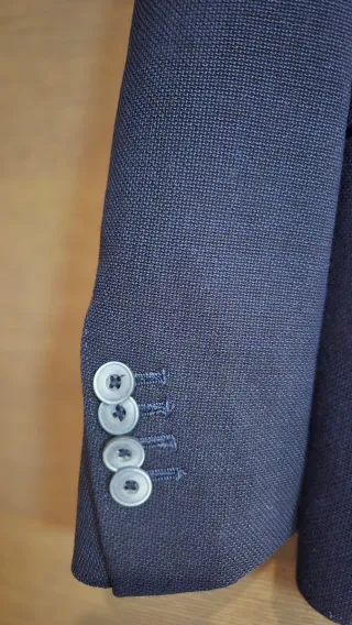 Americana hombre azul/gris