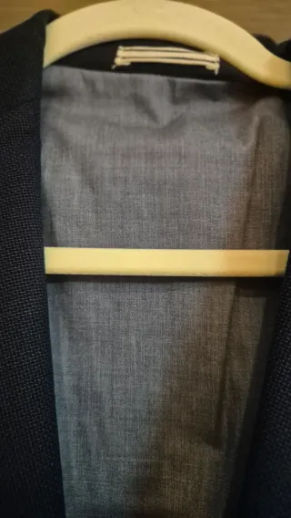 Americana hombre azul/gris