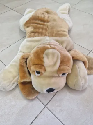 Peluche cane sdraiato grande
