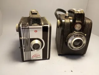 Lotto di 2 Fotocamere Vintage Filmer e Gevabox