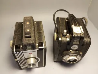 Lotto di 2 Fotocamere Vintage Filmer e Gevabox