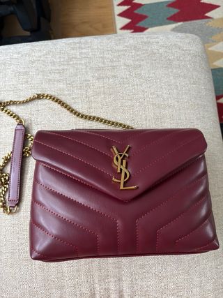 Bolso YSL Burdeos Piel