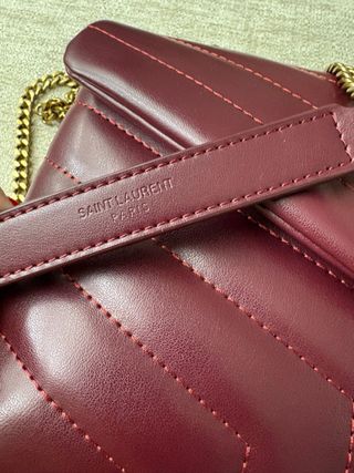 Bolso YSL Burdeos Piel