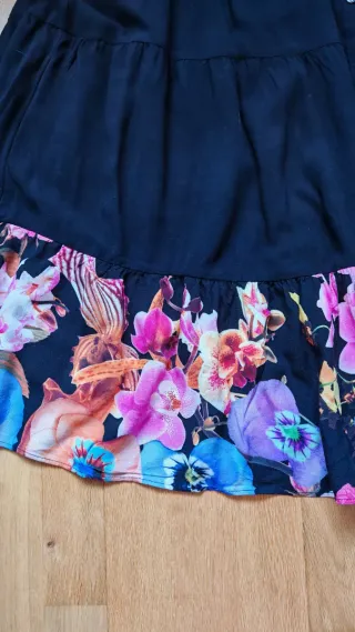 Falda larga estampada L