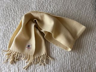 Bufanda de lana Glen Lyon beige VINTAGE