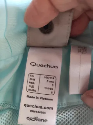 Cortavientos niña talla 5 Quechua