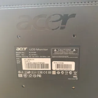 Pantalla Acer AL1916W Plata