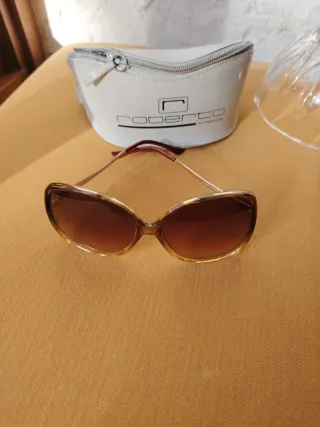 Gafas de sol Roberto marrones y doradas