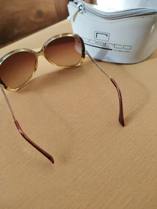Gafas de sol Roberto marrones y doradas