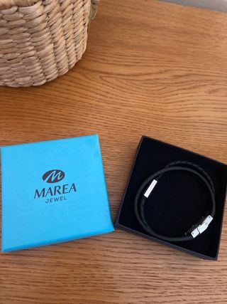 Pulsera Marea Jewel Negra y Plateada