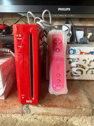 Nintendo Wii Roja 25 Aniversario Edición Limitada