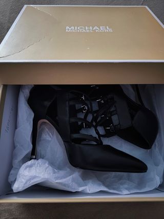 Zapatos Michael Kors Negros Tacón