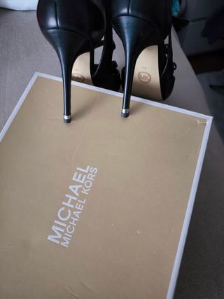 Zapatos Michael Kors Negros Tacón