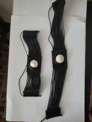 Conjunto Gargantilla y Pulsera en cuero y concha