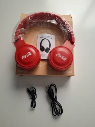 Auriculares Coca-Cola Rojos