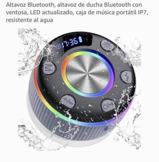 Altavoz Bluetooth Impermeable Colores LED RGB 5W