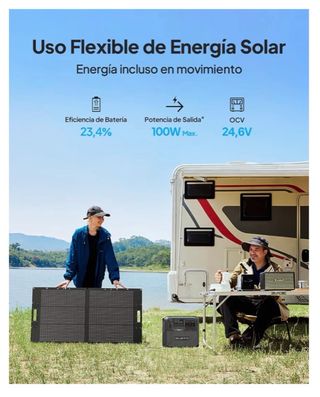 Generador Solar Bluetti EB3A + Panel PV100