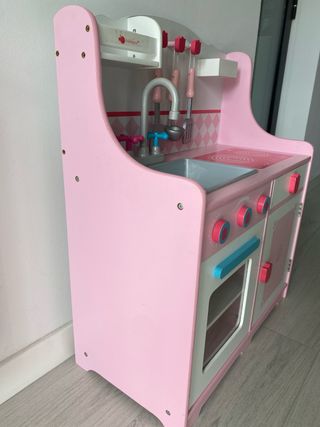 Cocinita de madera Imaginarium rosa
