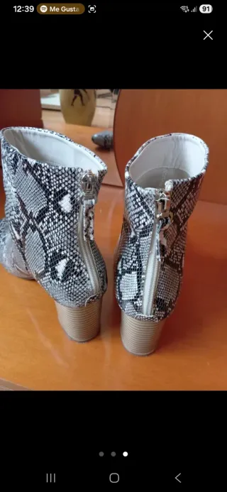 Botines animal print Talla 40