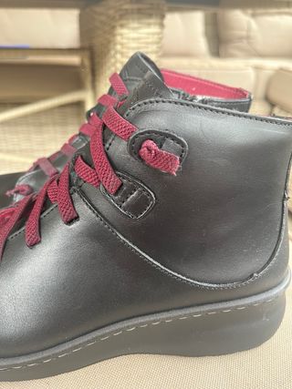 Botín piel negro erase talla 36