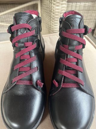 Botín piel negro erase talla 36