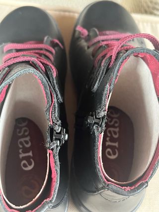 Botín piel negro erase talla 36