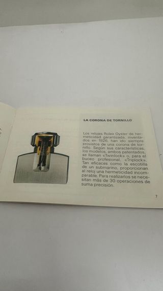Libreto Rolex Oyster 1981