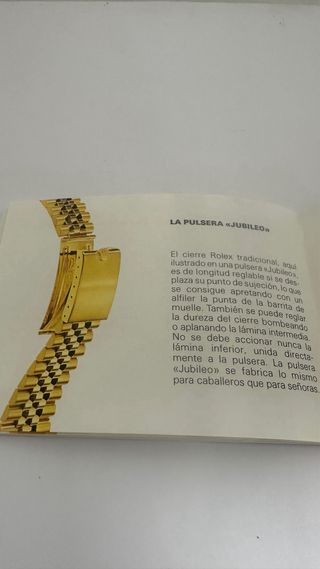 Libreto Rolex Oyster 1981