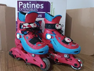 Patines extensibles Talla 25-28 Rojo/Azul