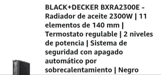 Radiador Aceite BLACK+DECKER 11 Elementos