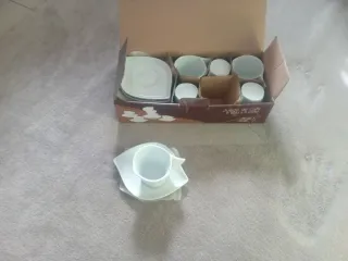 Juego de café 6 tazas y 6 platos