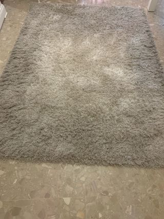 Alfombra pelo suave beige/gris 230x160